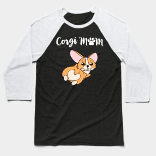 Corgi Mom (181) Baseball T-Shirt